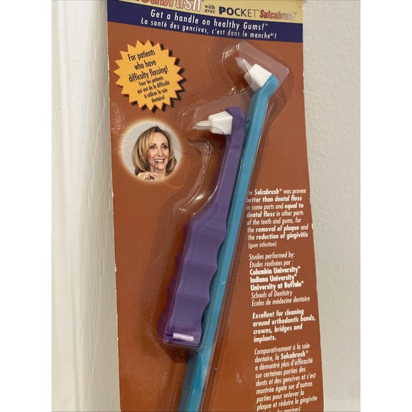 Sulcabrush Dental Plaque Remover With Bonus Pocket Sulcabrush - Picture 2 of 3